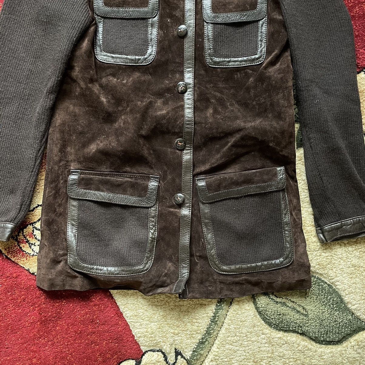 Celine × Designer × Vintage Vintage Celine Paris Pig Suede Leather Double Lining Jacket Size XS / US 0-2 / IT 36-38 - 5 Thumbnail