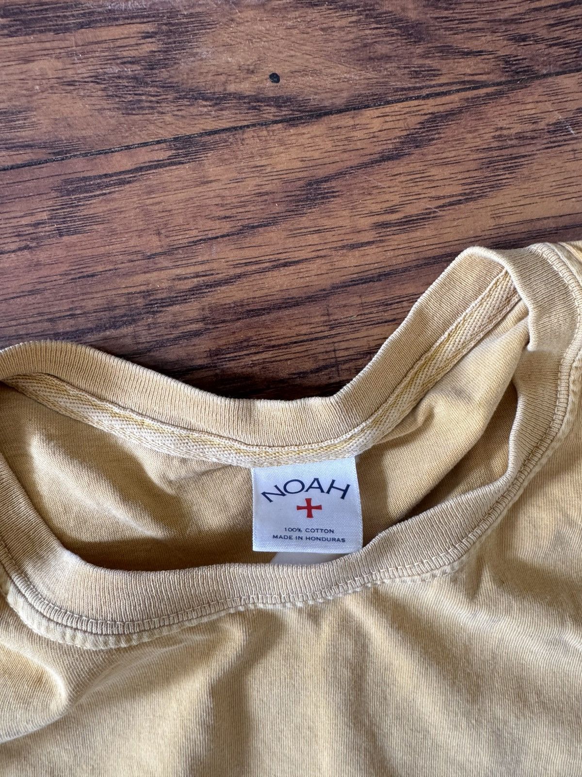 Noah Noah Yellow Washed Pocket Tee Size US L / EU 52-54 / 3 - 3 Thumbnail
