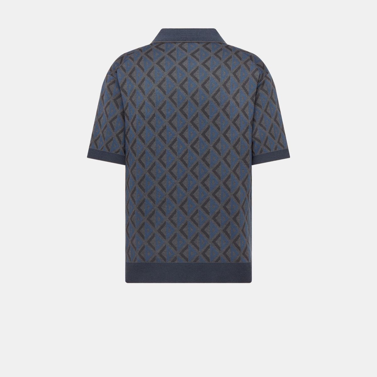 Dior o1bcso1str0125 Regular-Fit Polo Shirt in Navy Blue Size US XL / EU 56 / 4 - 2 Thumbnail