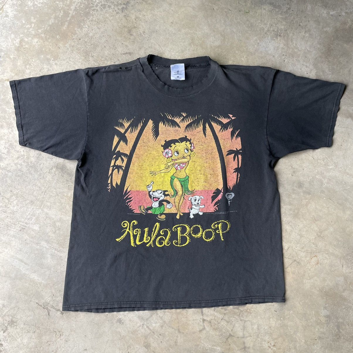 Vintage Vintage 1994 Hula Betty Boop Hawaii Tee Shirt Size US XL / EU 56 / 4 - 3 Thumbnail
