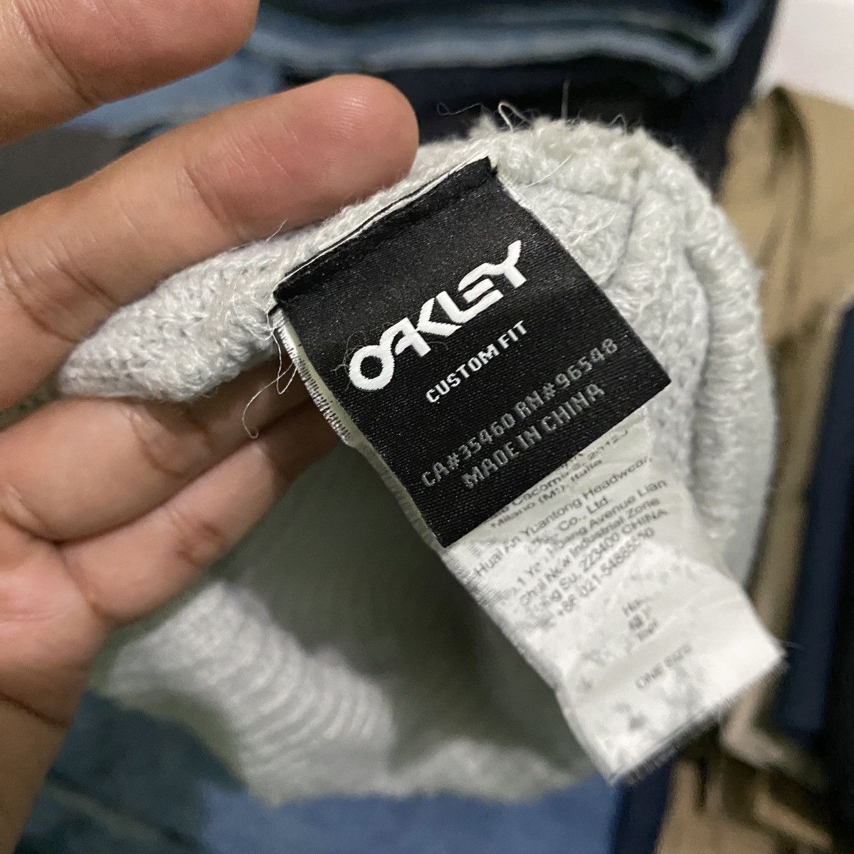 Oakley × Vintage Oakley Logo Beanie Hat Size ONE SIZE - 4 Thumbnail