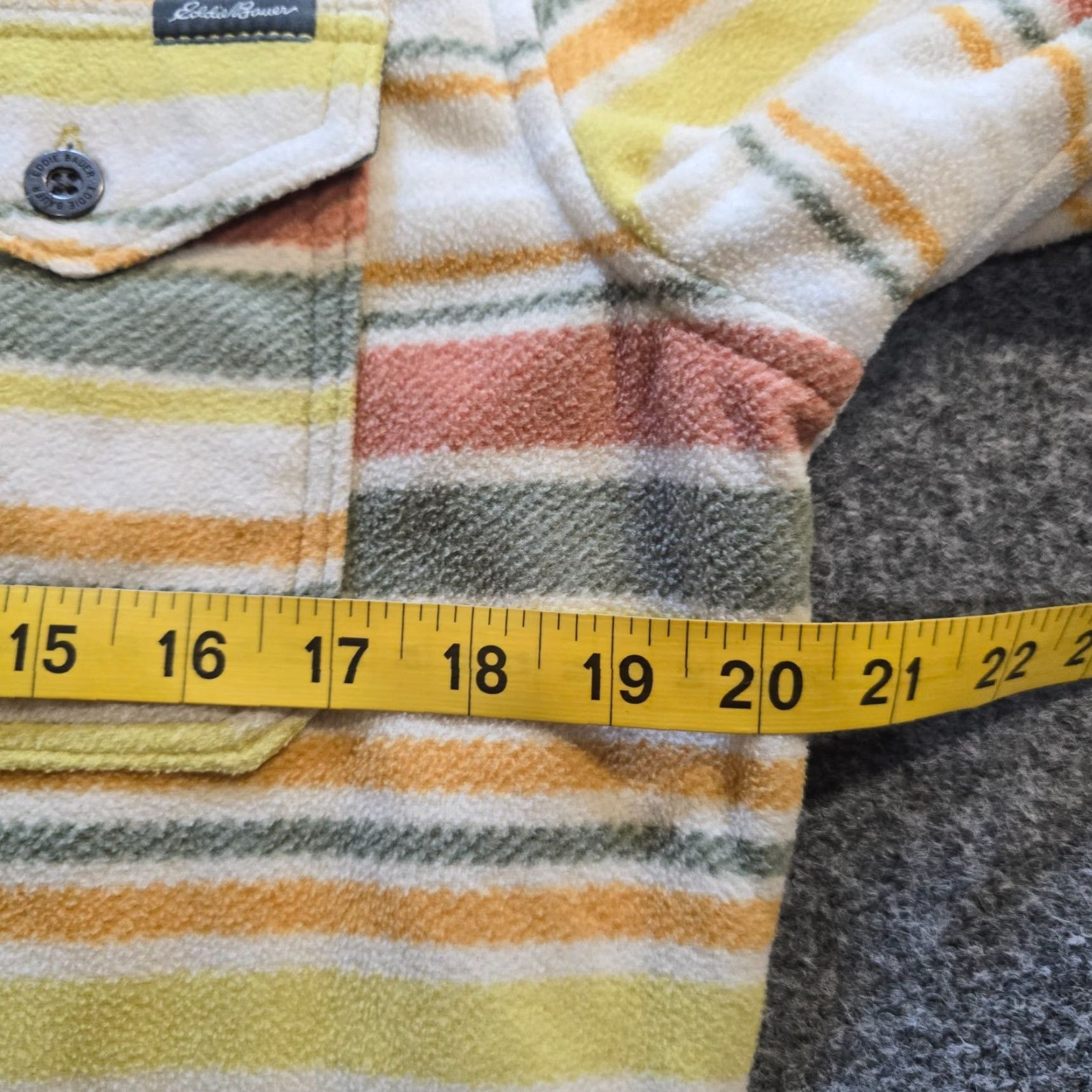 Eddie Bauer Eddie Bauer Shirt Mens Small Green Striped Fleece Button Western Casual Size US S / EU 44-46 / 1 - 6 Thumbnail