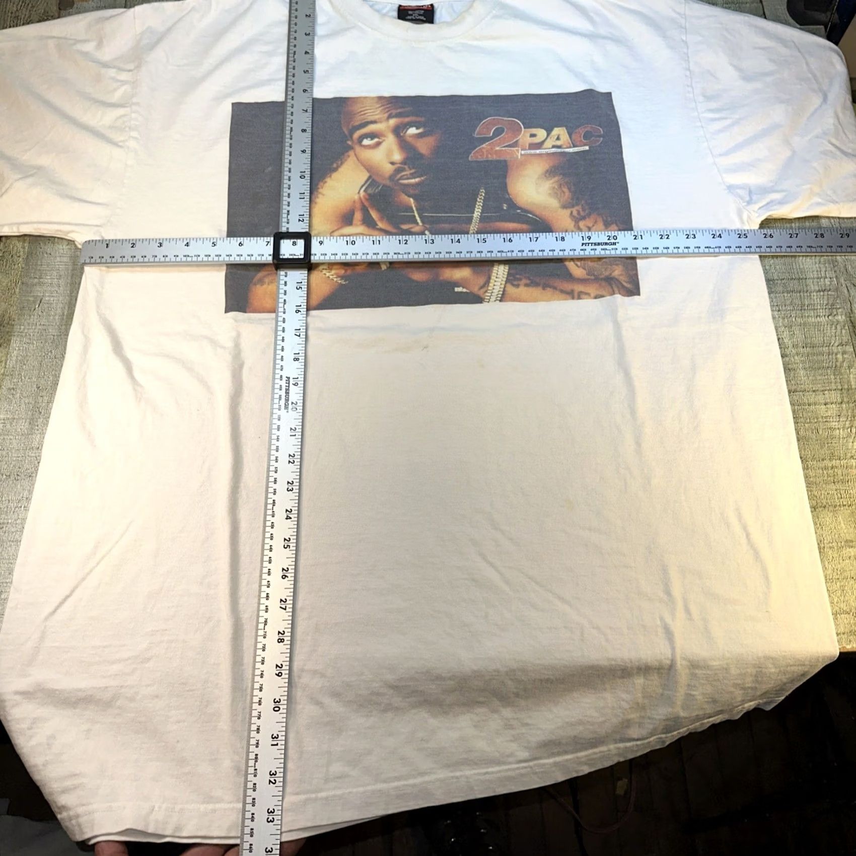 Vintage VINTAGE 2Pac Tupac Shakur Rap Tee Griffin Tag OG Photo Shirt Hip Hop 3XL Mens Size US XXL / EU 58 / 5 - 2 Thumbnail