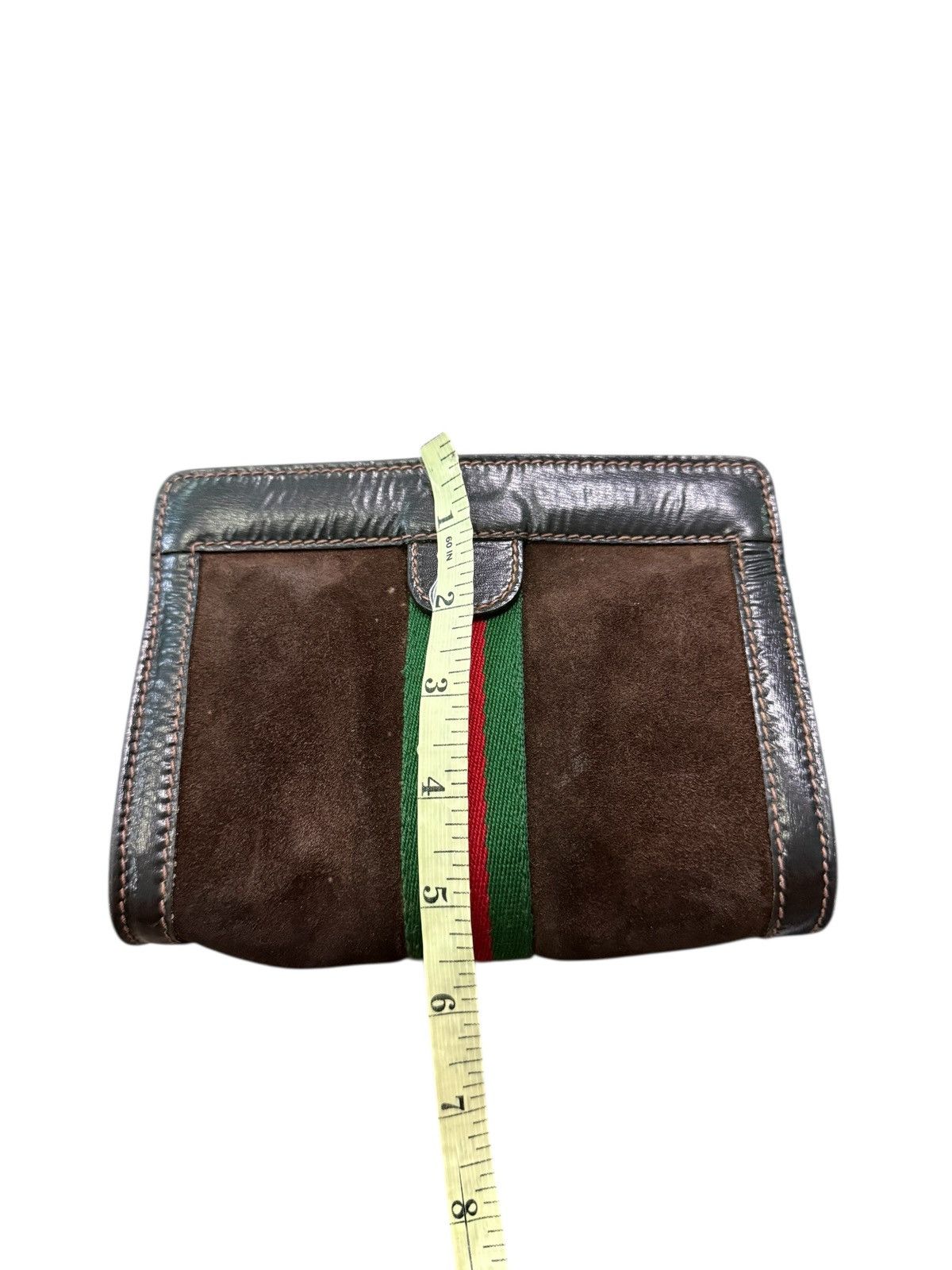 Gucci RARE VINTAGE GUCCI PARFUMS MINI SUEDE POUCH/CLUTH BAG Size ONE SIZE - 14 Thumbnail