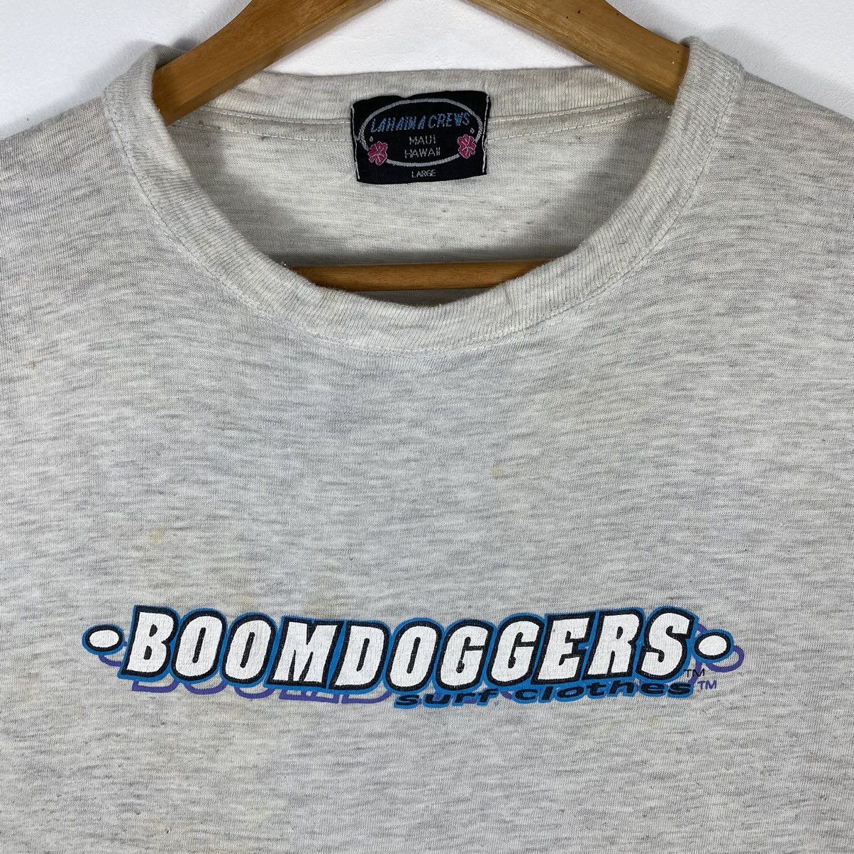 Vintage VINTAGE 90's BOOMDOGGERS SURF CLOTHES SURFING APPAREL TEE Size US L / EU 52-54 / 3 - 5 Thumbnail