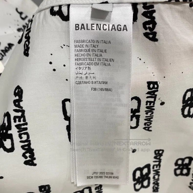 Balenciaga Balenciaga Double B graffiti logo long sleeve shirt Size XS / US 0-2 / IT 36-38 - 5 Thumbnail