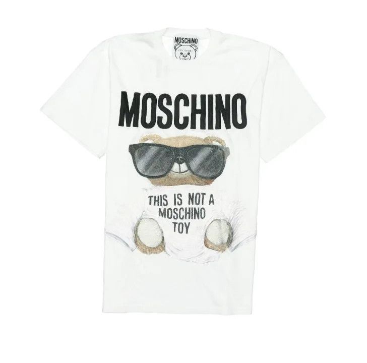 Moschino Moschino Teddy Bear Graphic Long T-Shirt 0079 Size XS / US 0-2 / IT 36-38 - 1 Thumbnail