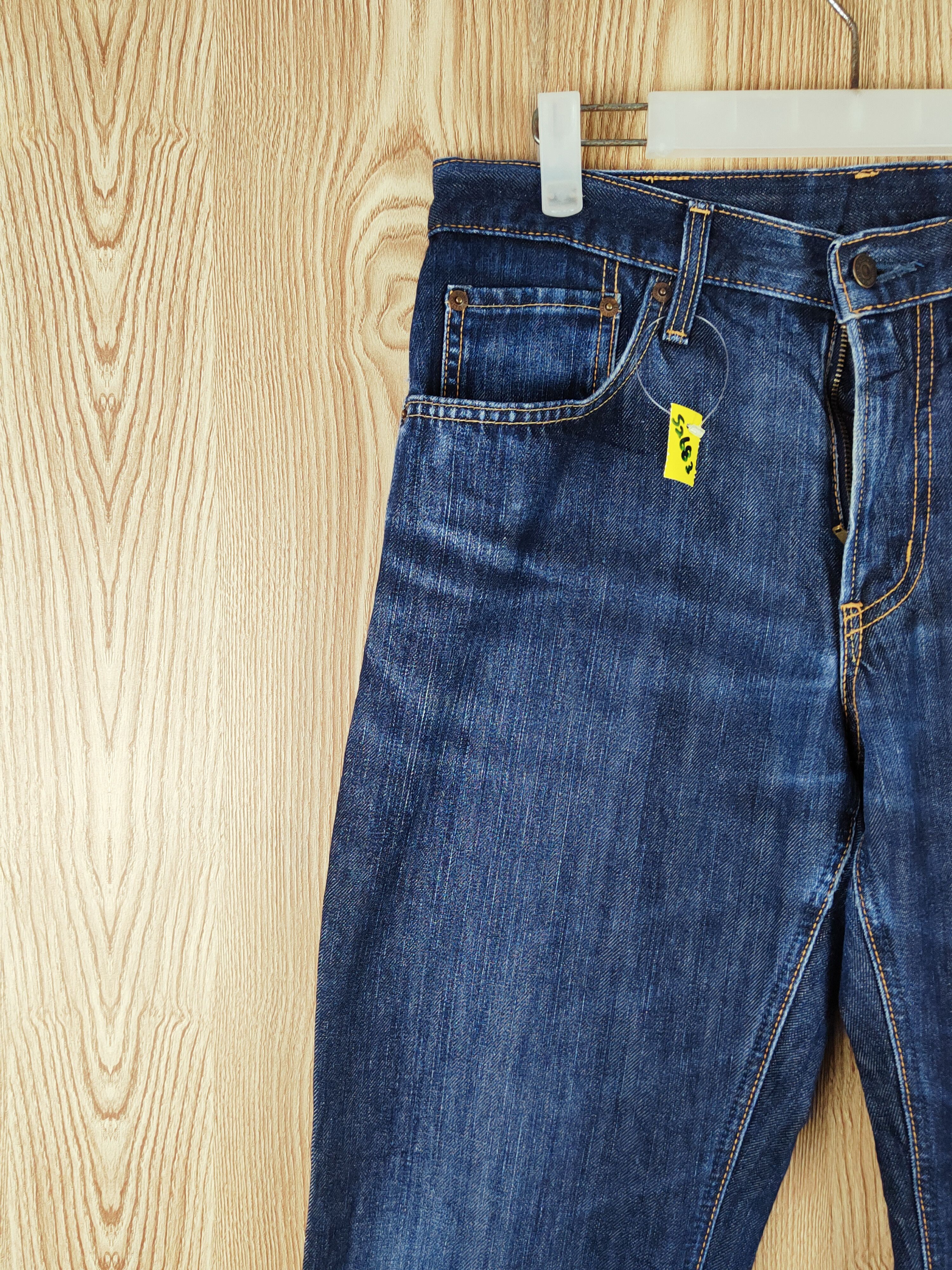 Edwin Edwin Dark Blue Distressed Ripped Jeans #S2683 Size US 31 - 3 Thumbnail