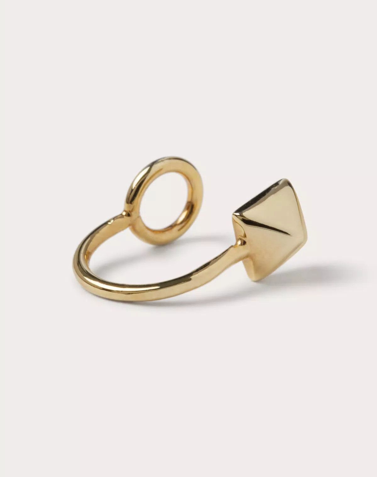 Valentino oc11z0725 Size:OS/Rockstud Metal Lip Ring in Golden Size ONE SIZE - 2 Thumbnail