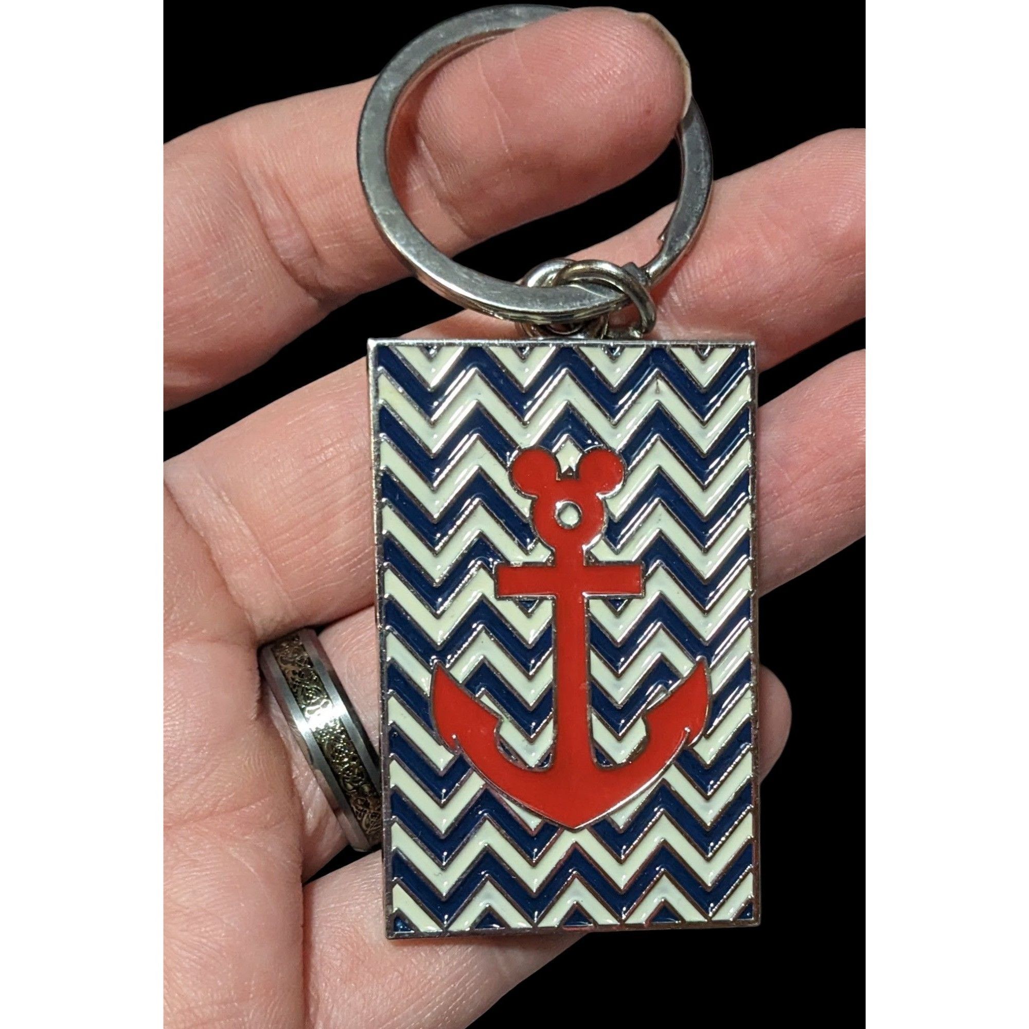 Disney Disney Cruise Line Chevron Anchor Keychain Size ONE SIZE - 1 Thumbnail