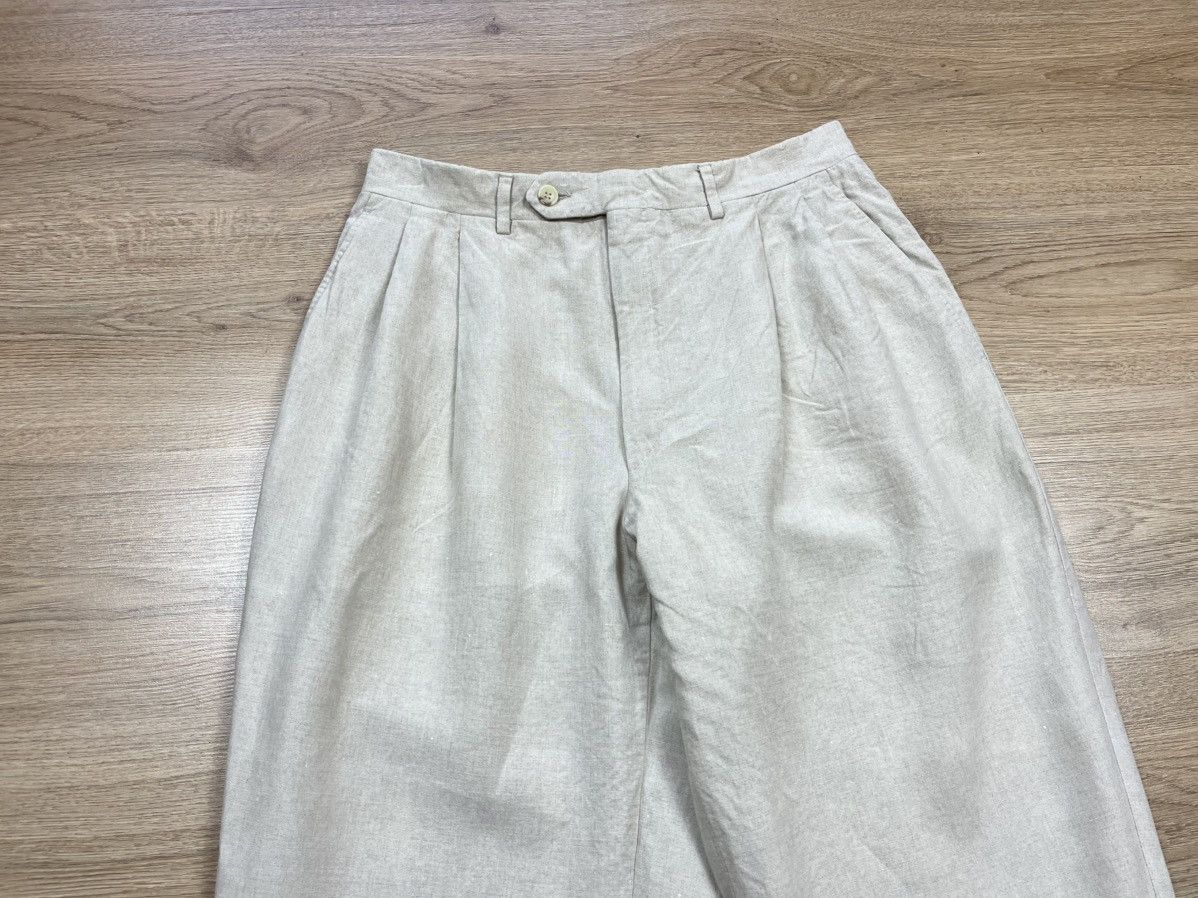 Celine Vintage CELINE HOMME 100% Linen Trousers Pants Beige Italy Size US 30 / EU 46 - 2 Thumbnail