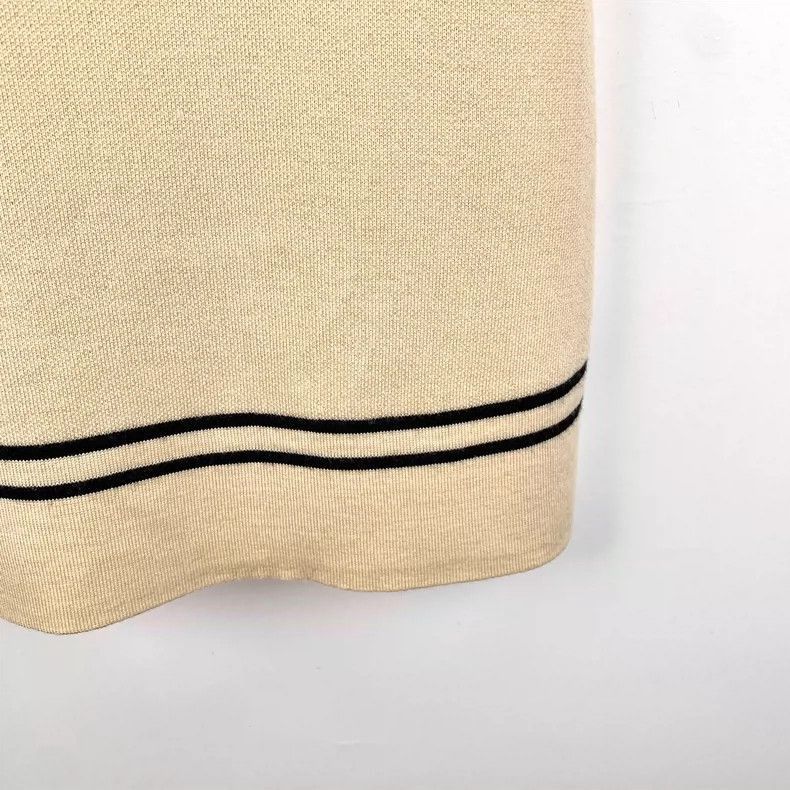 Gucci Gucci Beige Striped Wool Short Sleeve Dress-2505 Size L / US 10 / IT 46 - 4 Thumbnail