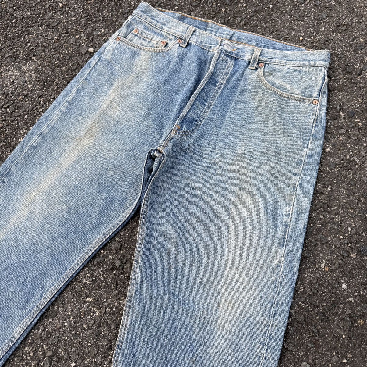 Levi's Vintage Clothing W35 VINTAGE LEVI'S 501 USA 91' FADED DENIM JEAN PANTS Size US 35 - 11 Thumbnail