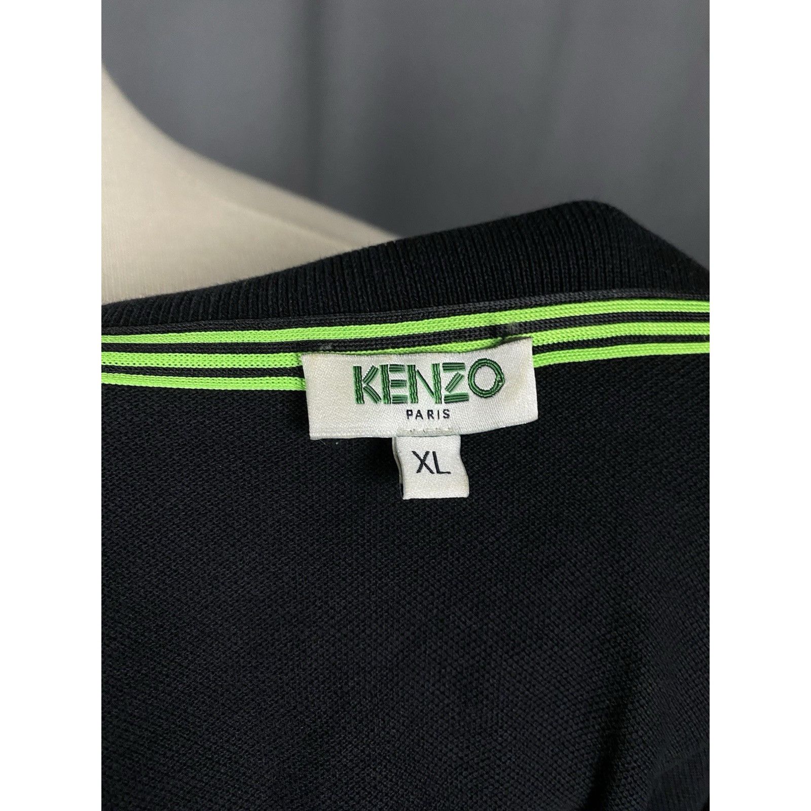 Kenzo Kenzo Small Logo Men's Black Polo Sweater Size XL Size US XL / EU 56 / 4 - 10 Thumbnail