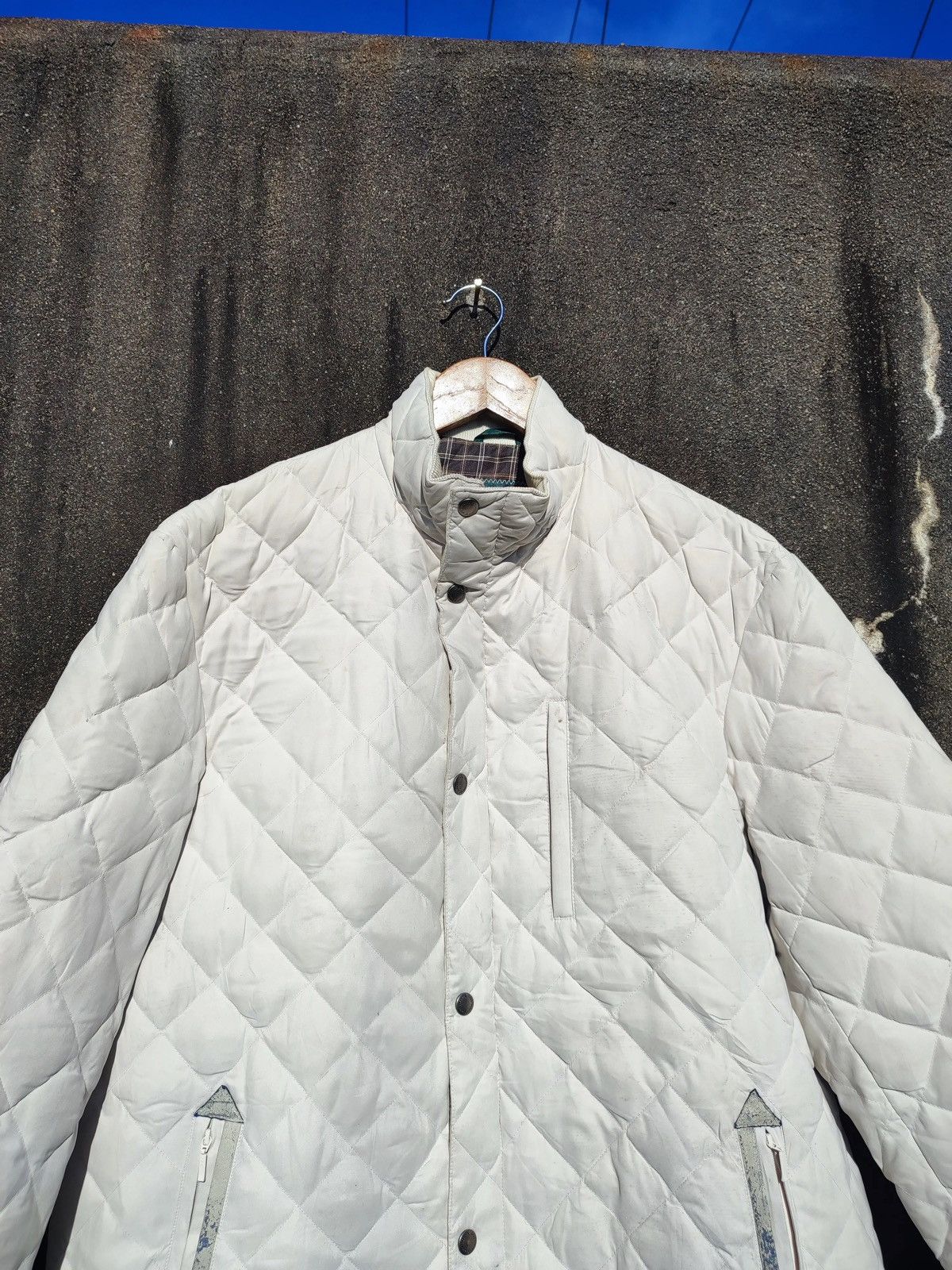 Lyle & Scott × Vintage Vintage 90s Lyle & Scott Quilted Down Jacket Size US L / EU 52-54 / 3 - 2 Thumbnail