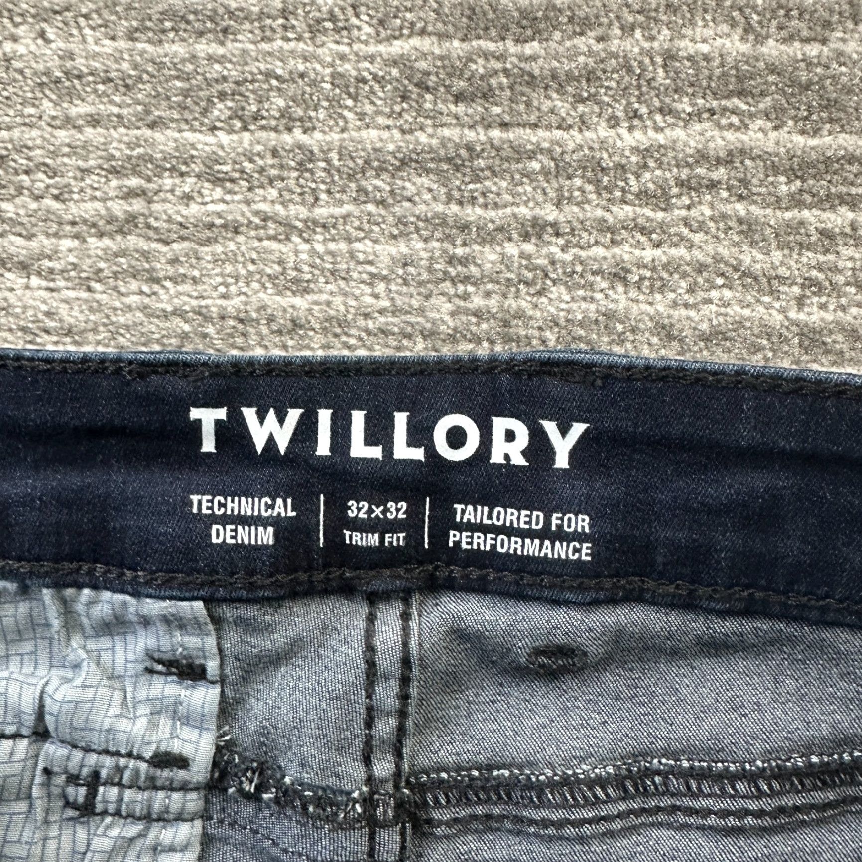 True Religion Twillory Jeans Mens 32x32 Blue Denim Pants Stretch Trim Fit Regular 5-Pocket Belt Loops Blue Size US 32 / EU 48 - 5 Thumbnail