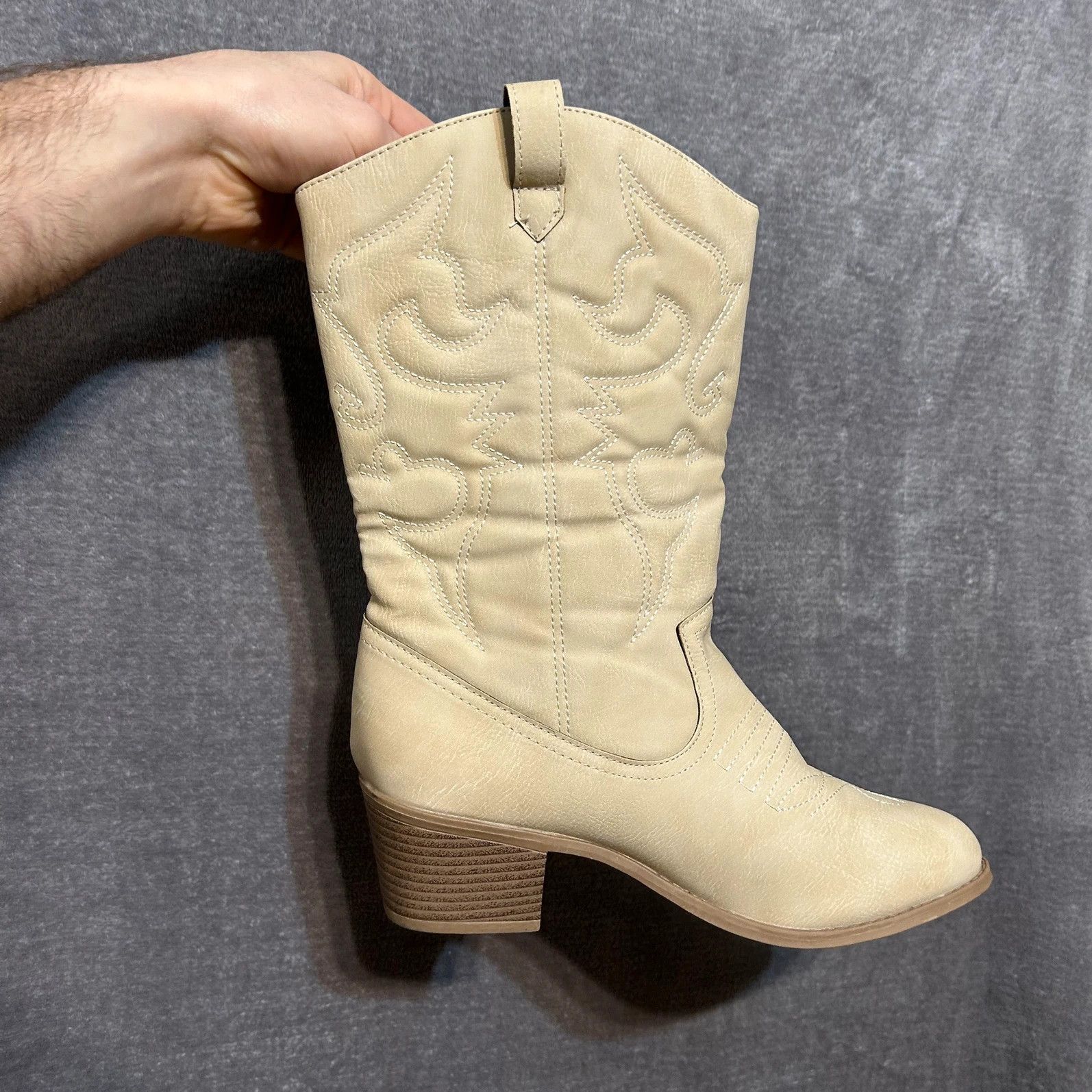Cowboy Equipment Cowboy beige boots classic pattern Size US 11 / IT 41 - 7 Thumbnail