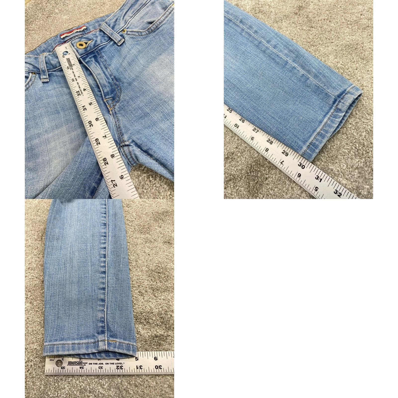 Tommy Hilfiger Tommy Hilfiger Jeans Womens Size 2 Blue Denim Skinny Nice Fade 6178 Jeans Women Slim 28 in Inseam 30 in (Blue) Size 26" / US 2 / IT 38 - 9 Thumbnail