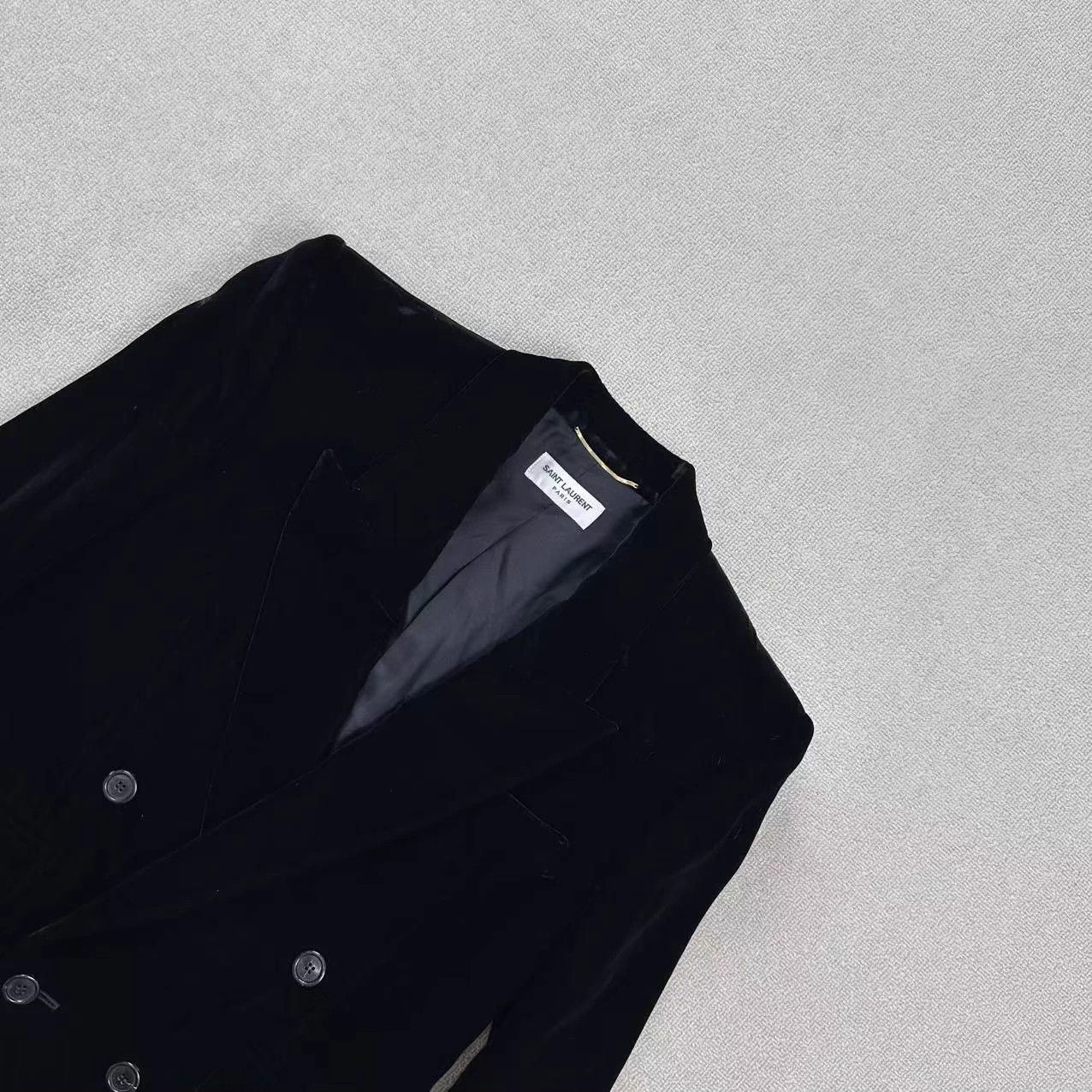 Saint Laurent Paris YSL Velvet Casual Blazer Size 34 Almost New Size XXS / US 00 / IT 34 - 3 Thumbnail