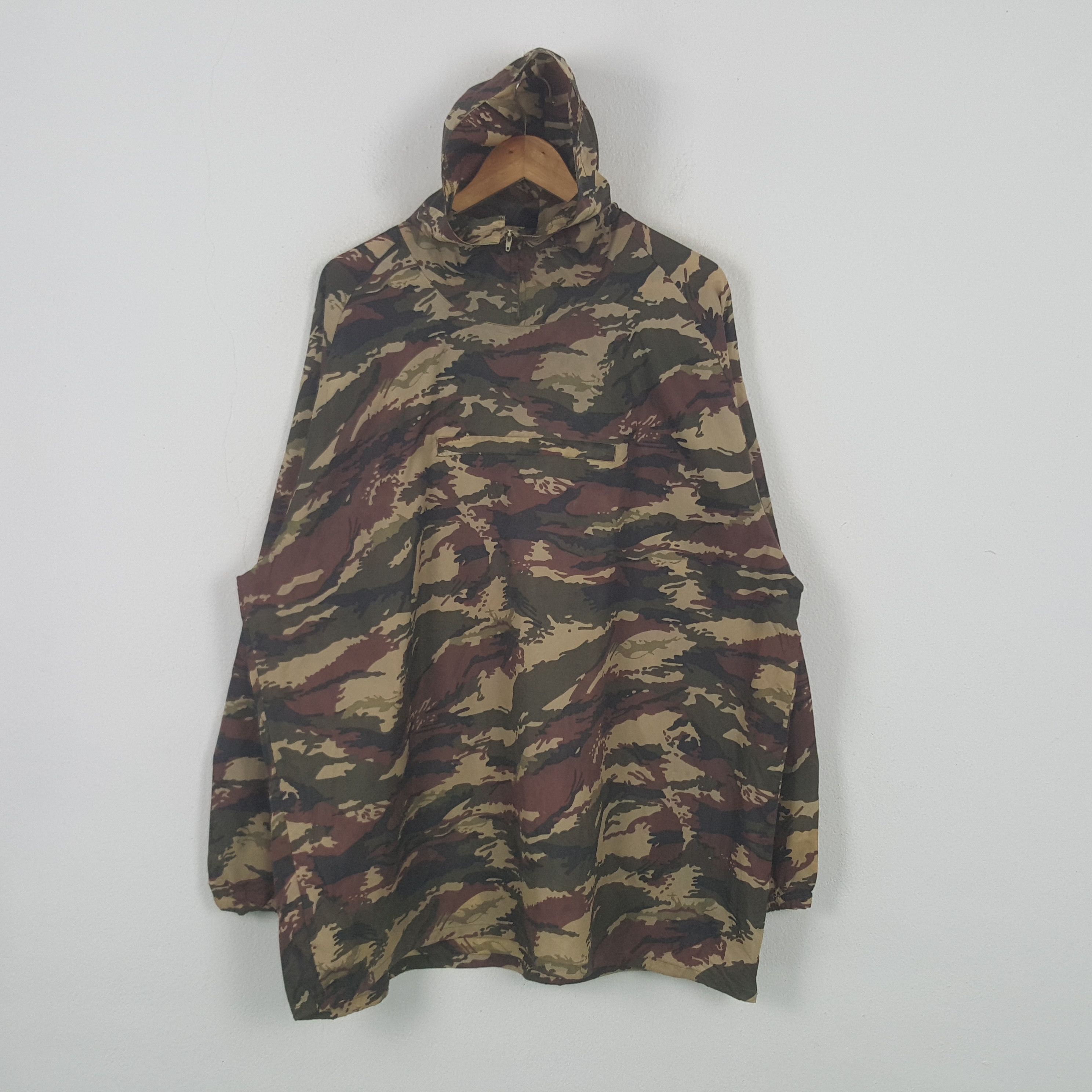 Other Vintage Military Windbreaker Baggy Hoodie Camo Style RR21 Size US XXL / EU 58 / 5 - 1 Thumbnail