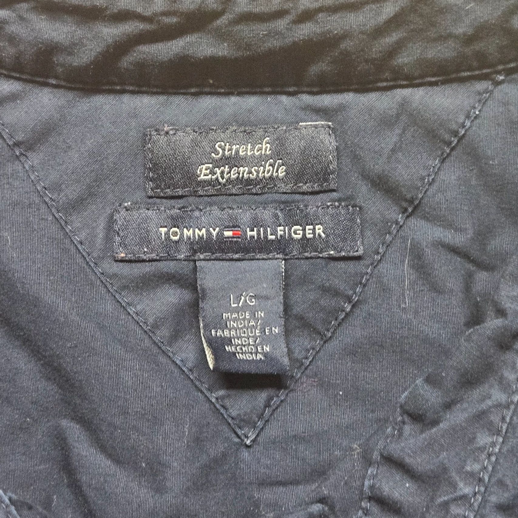 Tommy Hilfiger Tommy Hilfiger Solid Black Long Sleeve Button Up Shirt Adult Women's L Large Size L / US 10 / IT 46 - 3 Thumbnail
