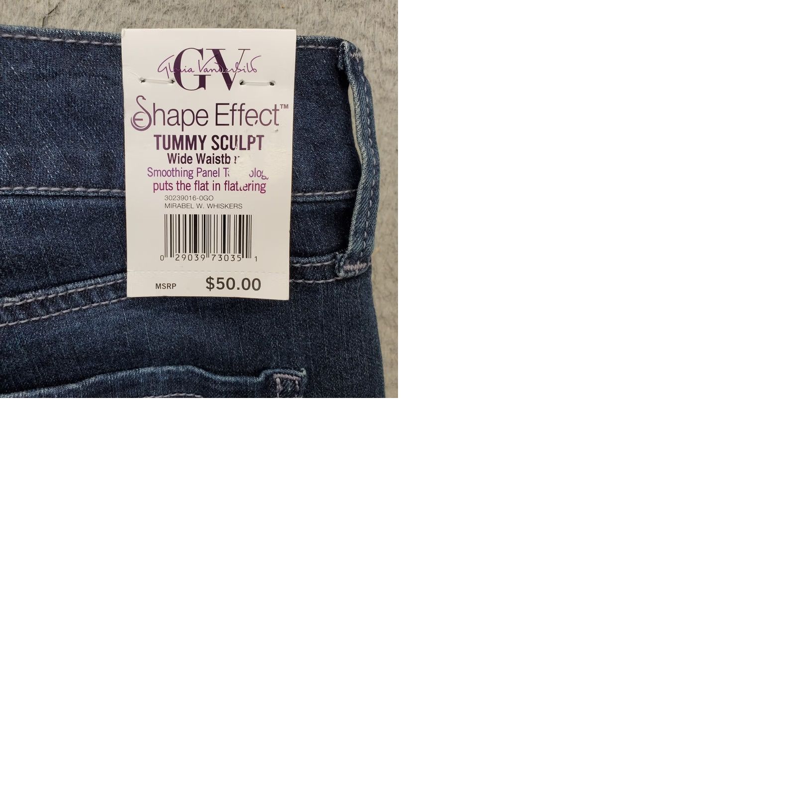 Gloria Vanderbilt Gloria Vanderbilt Womens 16P Jeans Bootcut Denim High Rise Blue 5-Pocket Regular Fit XS? Size 38" / US 16 / IT 52 - 9 Thumbnail