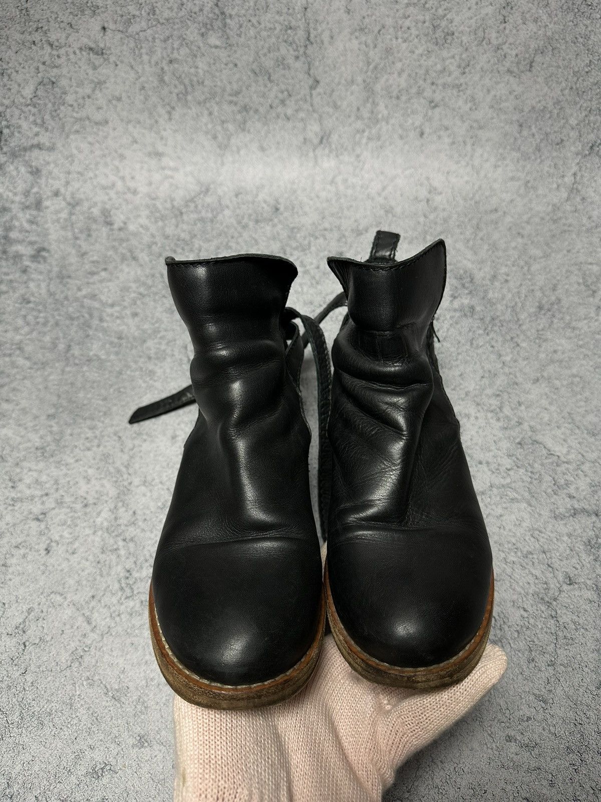 Acne Studios Acne Black Leather Ankle Boots Size US 8 / IT 38 - 14 Thumbnail