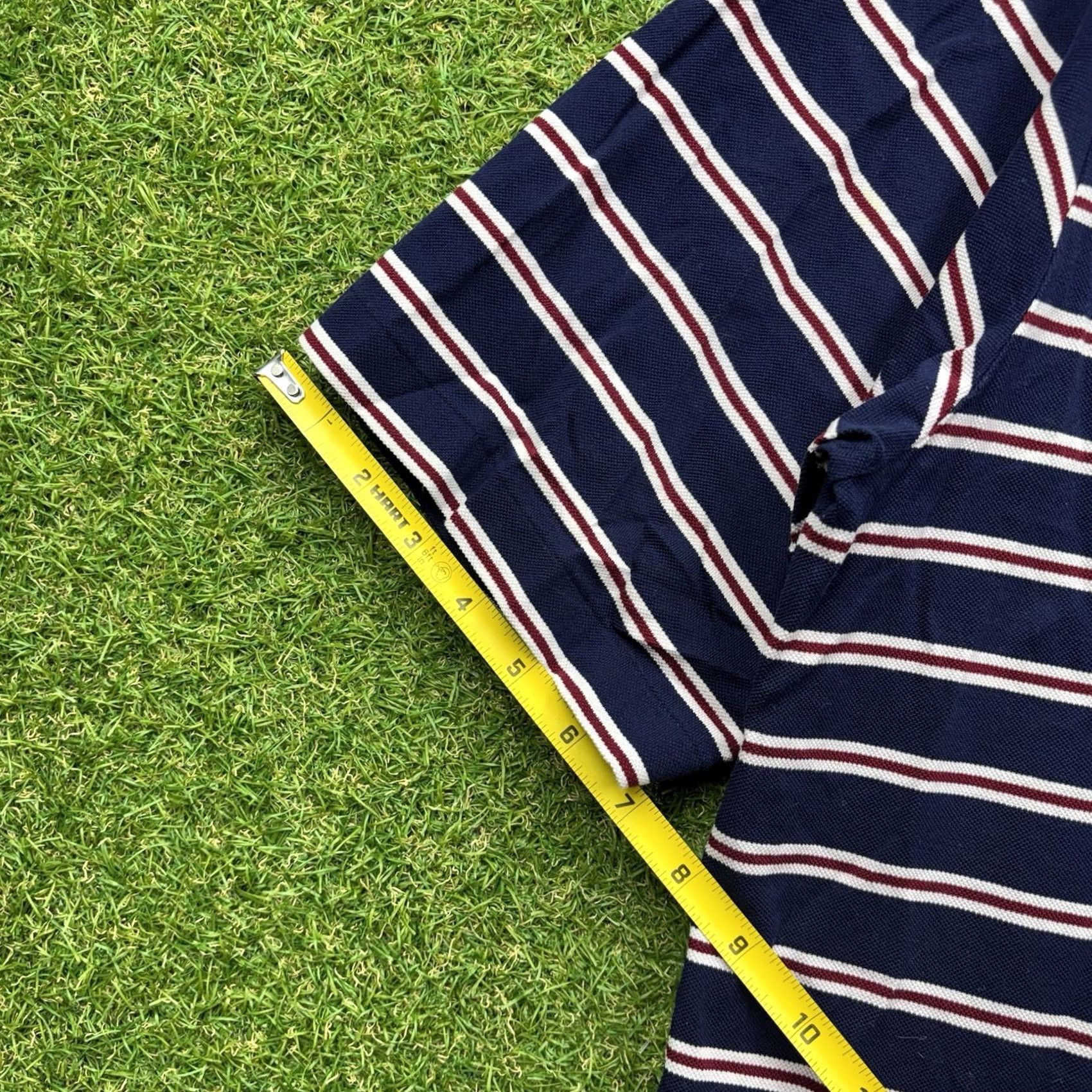 Polo Ralph Lauren Polo Ralph Lauren Polo Shirt Mens Large Short Sleeve Collared Performance Golf Striped Blue Logo Classic RLX Shirt Mens Size US L / EU 52-54 / 3 - 6 Thumbnail