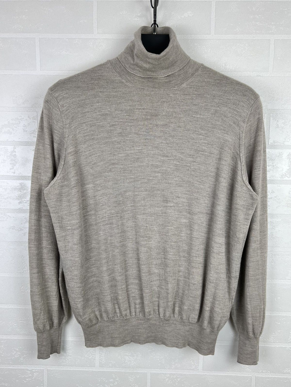 Brunello Cucinelli BRUNELLO CUCINELLI Sweater Turtleneck Cashmere/Wool Virgin Size US L / EU 52-54 / 3 - 1 Thumbnail
