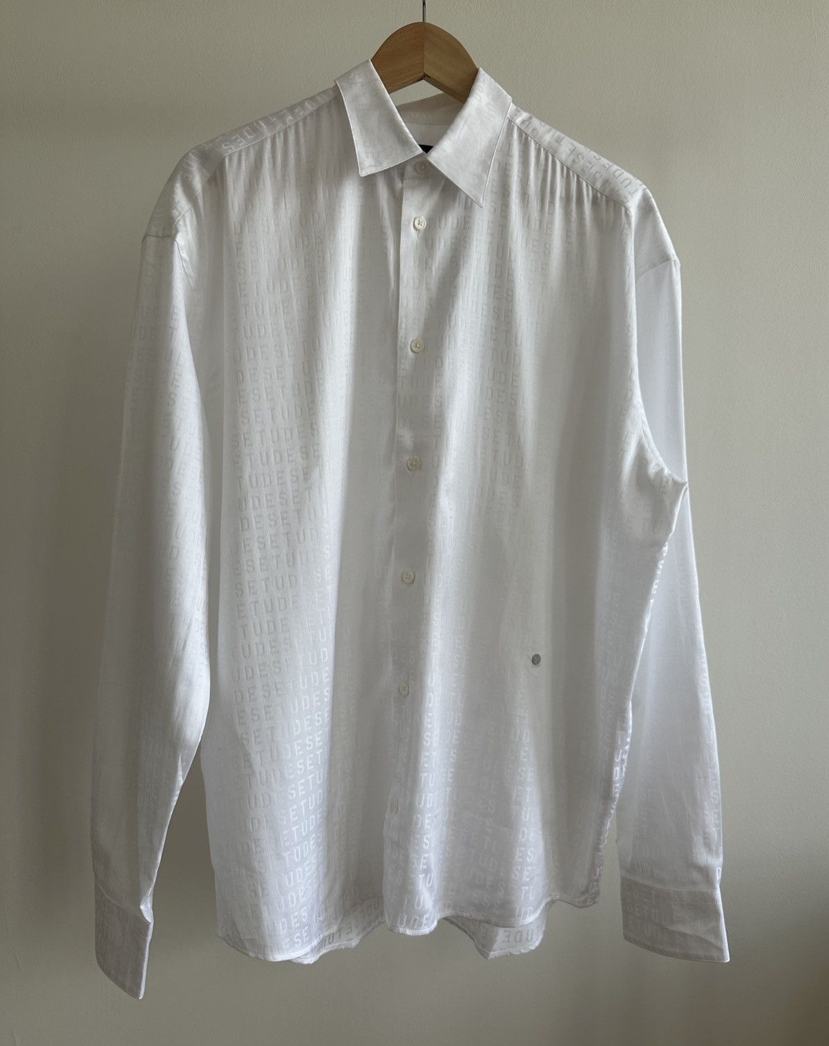 image of Etudes Studio Monogram Shirt in White, Men's (Size Medium)
