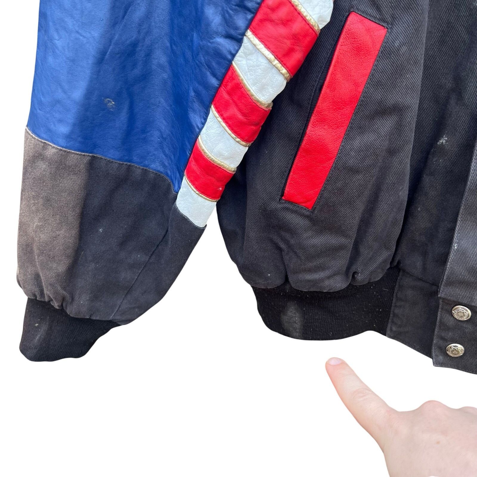 Jeff Hamilton Vintage Jeff Hamilton Harlem Globetrotters Leather Jacket Lg Size US L / EU 52-54 / 3 - 5 Thumbnail