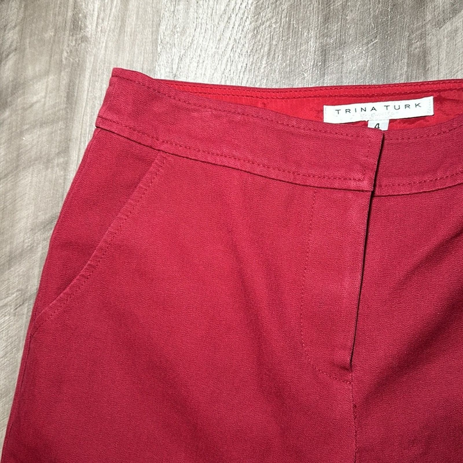Trina Turk Trina Turk Straight Trouser Pants - 4 Size 27" / US 4 / IT 40 - 5 Thumbnail