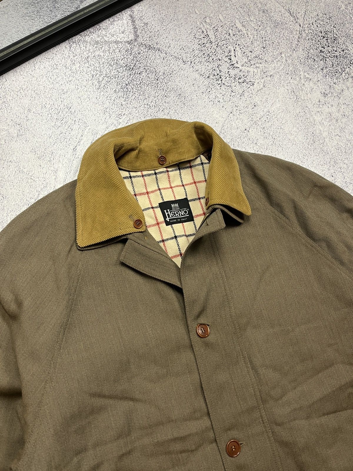 Herno Vintage 90’s Herno Laine Wool Coat Zip Jacket Size US L / EU 52-54 / 3 - 6 Thumbnail