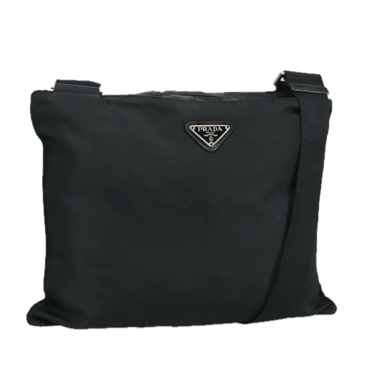 Prada Re-Nylon Black Synthetic Shoulder Bag (Pre-Owned) Size ONE SIZE - 1 Thumbnail