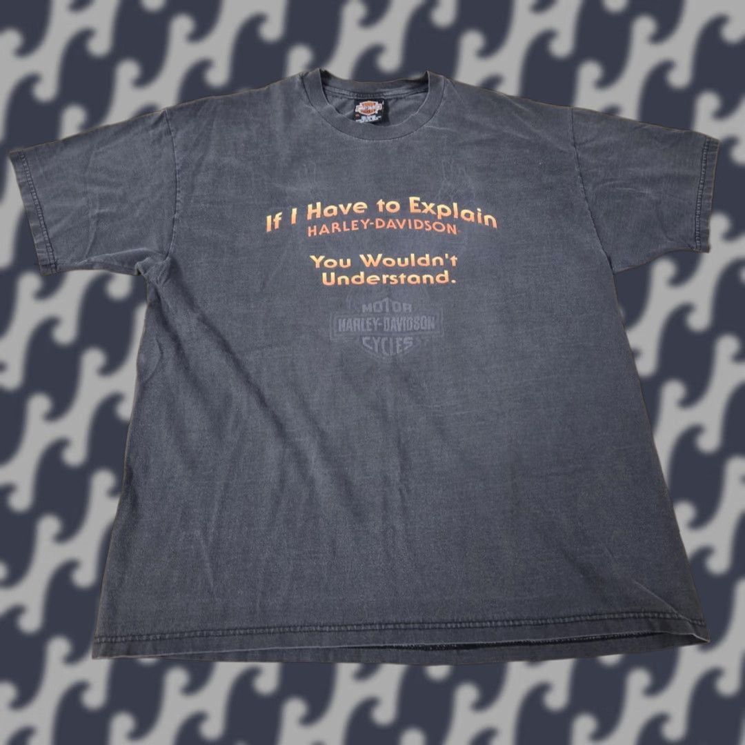 Harley Davidson VINTAGE Harley-Davidson Shirt Mens XL Rock Mount 90s Graphic Print Crew Neck Short Sleeve USA Biker Motocycle Size US XL / EU 56 / 4 - 1 Thumbnail