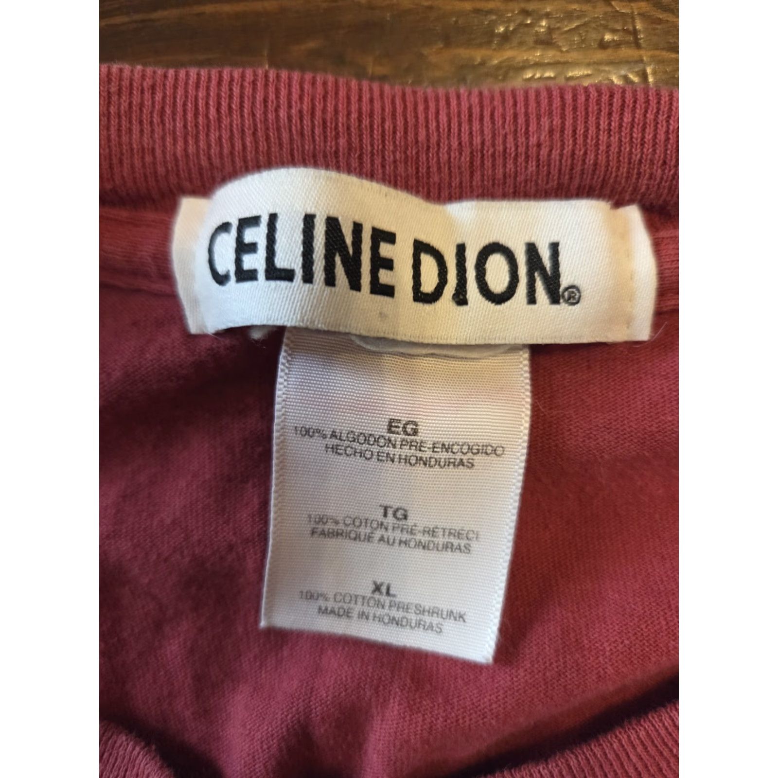 Celine VINTAGE Celine Dion Pop Promo 2000s Music Red T Shirt XL Men Shirt Adult XL T-Shirt Graphic Print Crew Neck Short Sleeve Cotton Gray? Size US XL / EU 56 / 4 - 2 Thumbnail