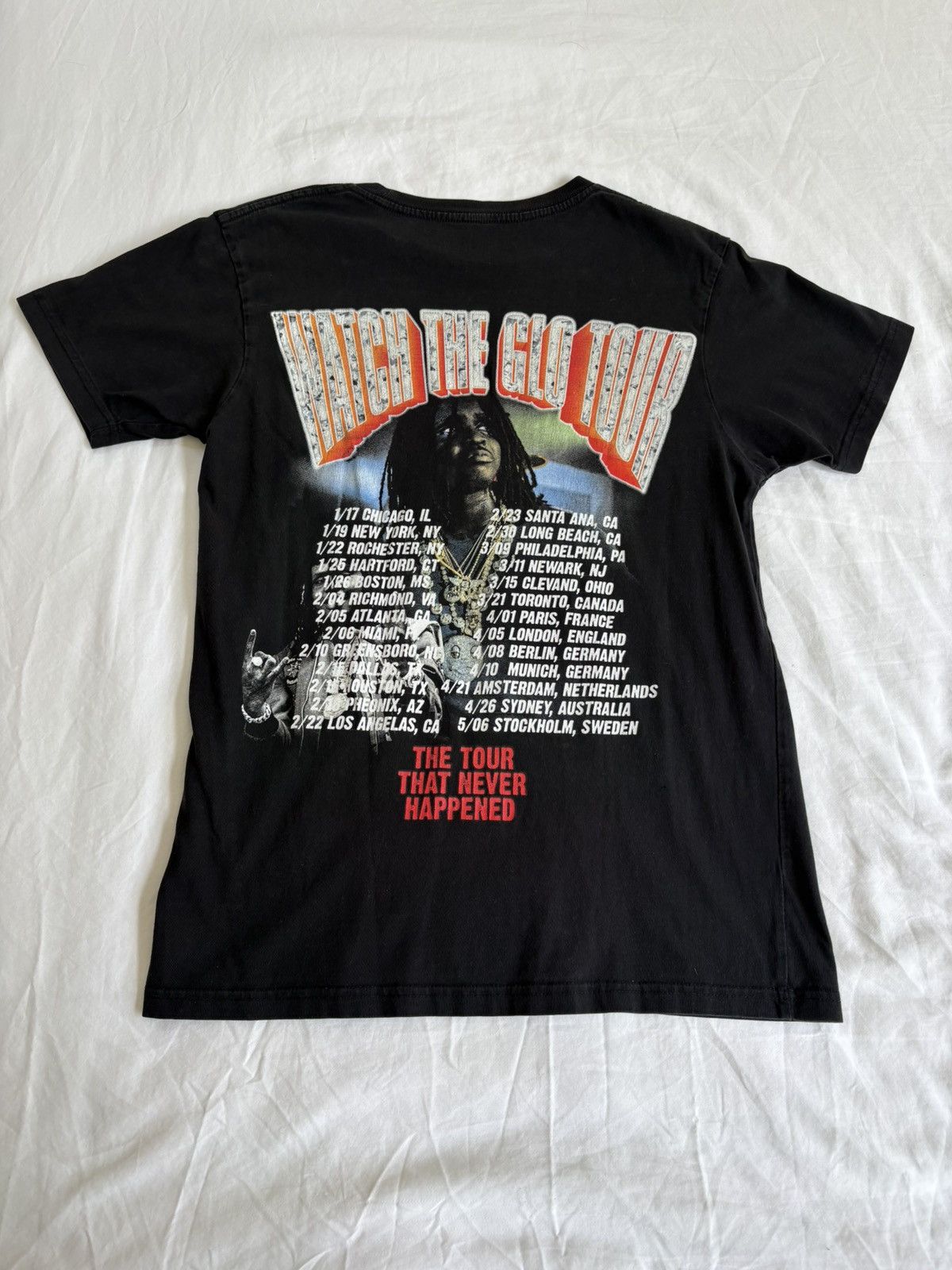 Glo Gang Chief Keef ‘Watch the Glo’ Tour Shirt Size US S / EU 44-46 / 1 - 2 Thumbnail