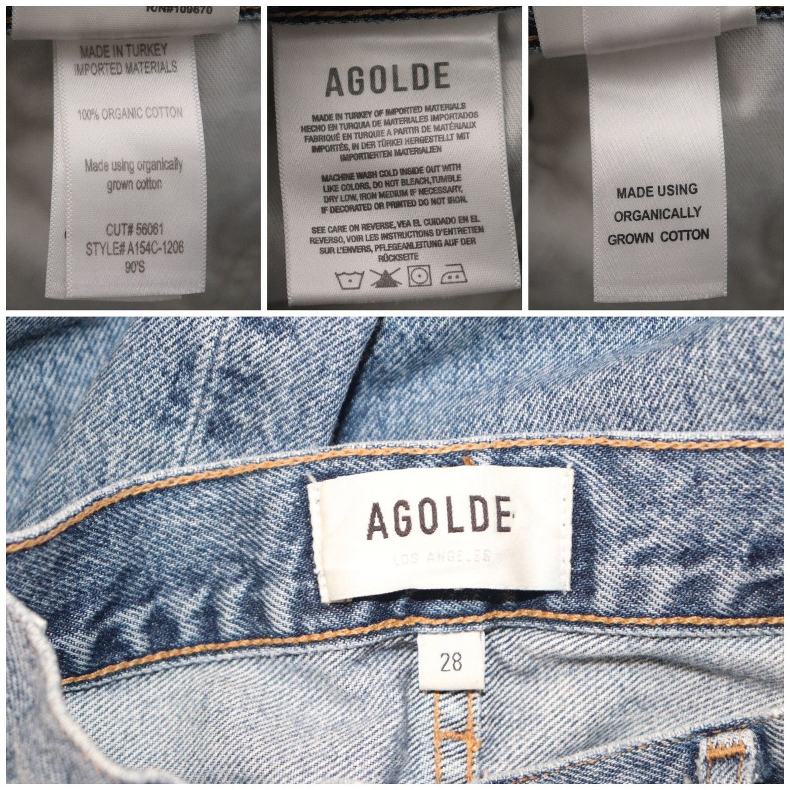 Agolde AGOLDE 90s Pinch Waist Size 28 A154C-1206 Size 28" / US 6 / IT 42 - 10 Thumbnail