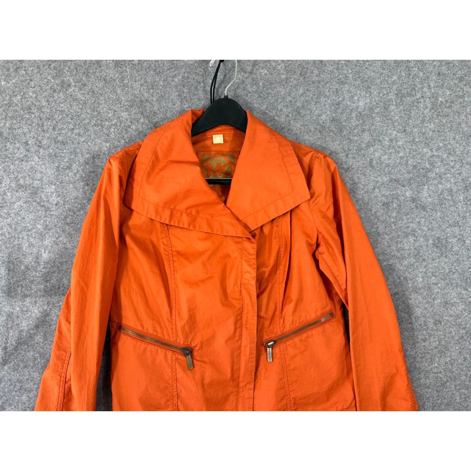Michael Kors Michael Kors Jacket Womens M Burnt Orange Lightweight Full Zip Asymmetrical Size M / US 6-8 / IT 42-44 - 4 Thumbnail