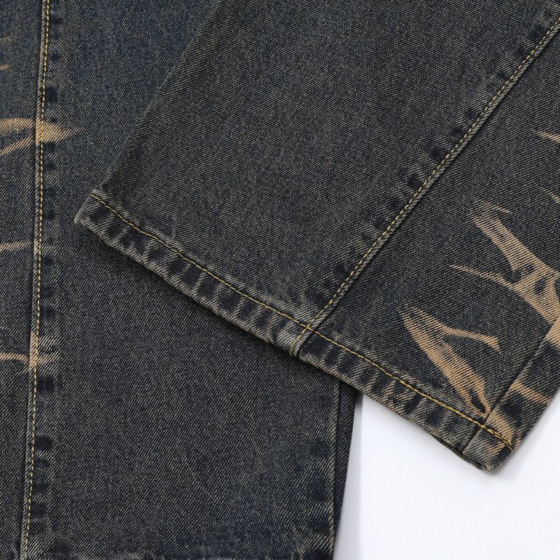 Japanese Brand × Jean American Style Pleated Multi-pocket Strap Jeans Size US 32 / EU 48 - 9 Thumbnail