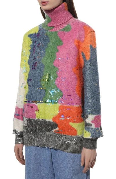 Dolce & Gabbana o1y0925 Turtleneck Sweater in Multicolor Size L / US 10 / IT 46 - 2 Thumbnail