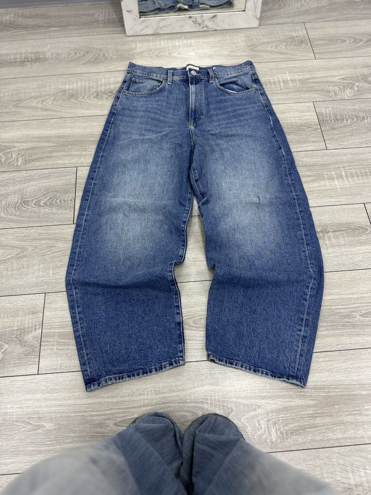 Japanese Brand Baggy Loose Wide Jeans Jnco Style Y2K Size US 32 / EU 48 - 2 Thumbnail