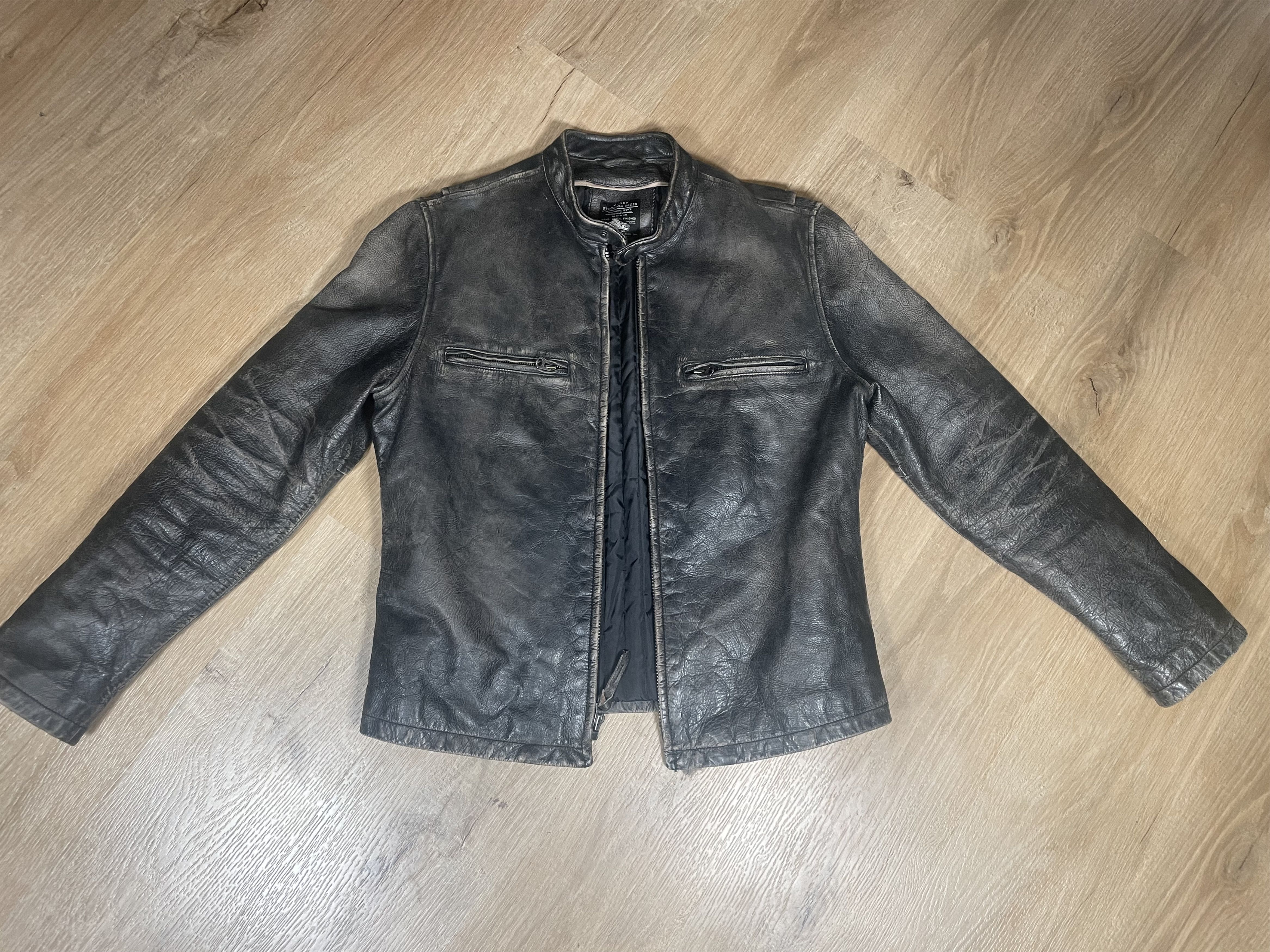 J.Crew Stockton Racer Leather Jacket | Grailed