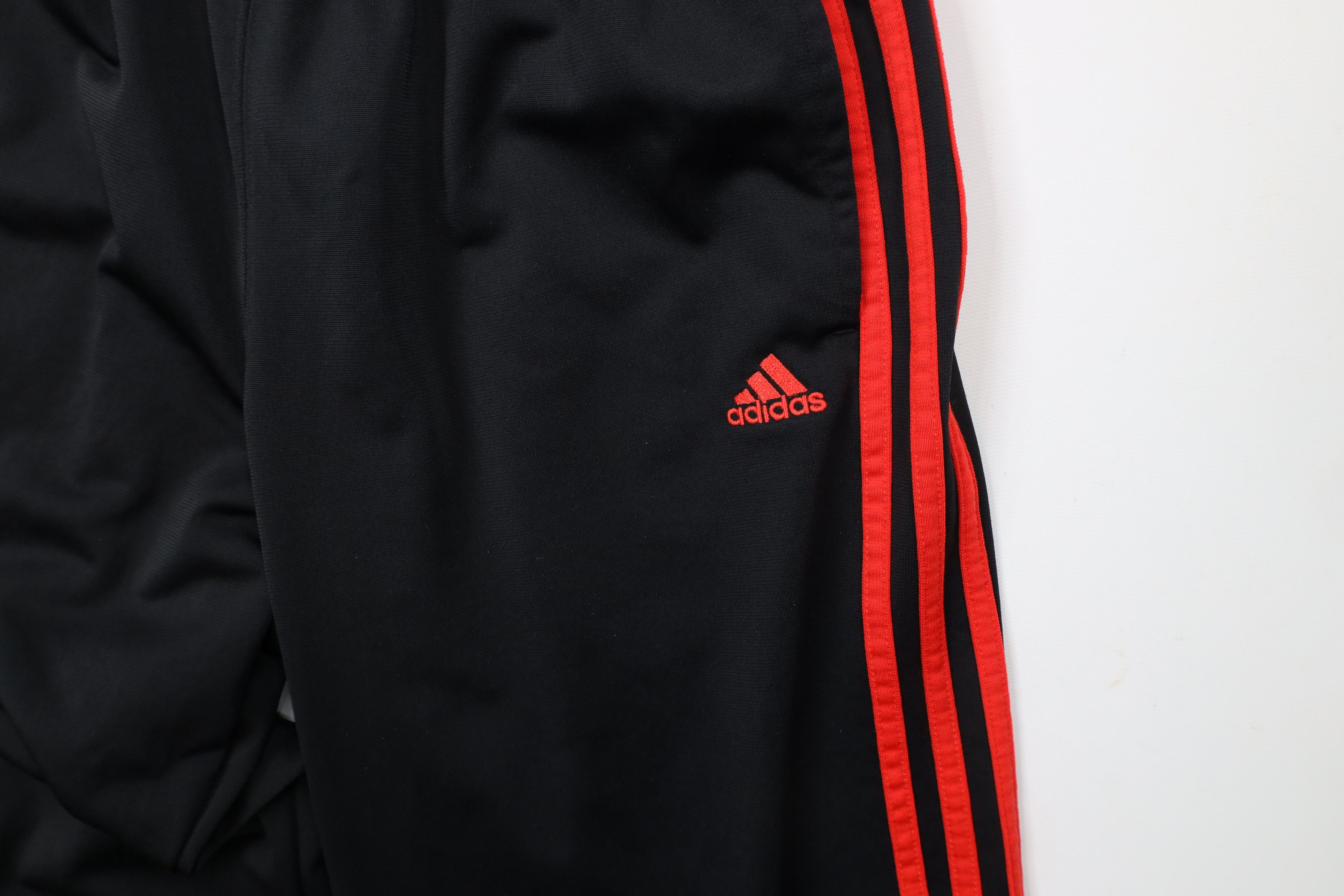 Adidas × Vintage Vintage Adidas Spell Striped Wide Leg Sweatpants Pants Black Size US 34 / EU 50 - 6 Thumbnail