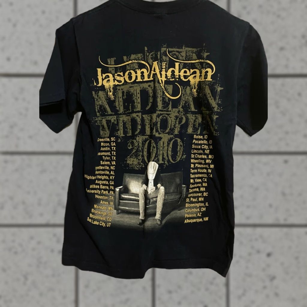 Anvil VINTAGE JASON ALDEAN CONCERT T-SHIRT 2010 WIDE OPEN TOUR Small COUNTRY MUSIC Mens S Black T-Shirt Size US S / EU 44-46 / 1 - 1 Thumbnail