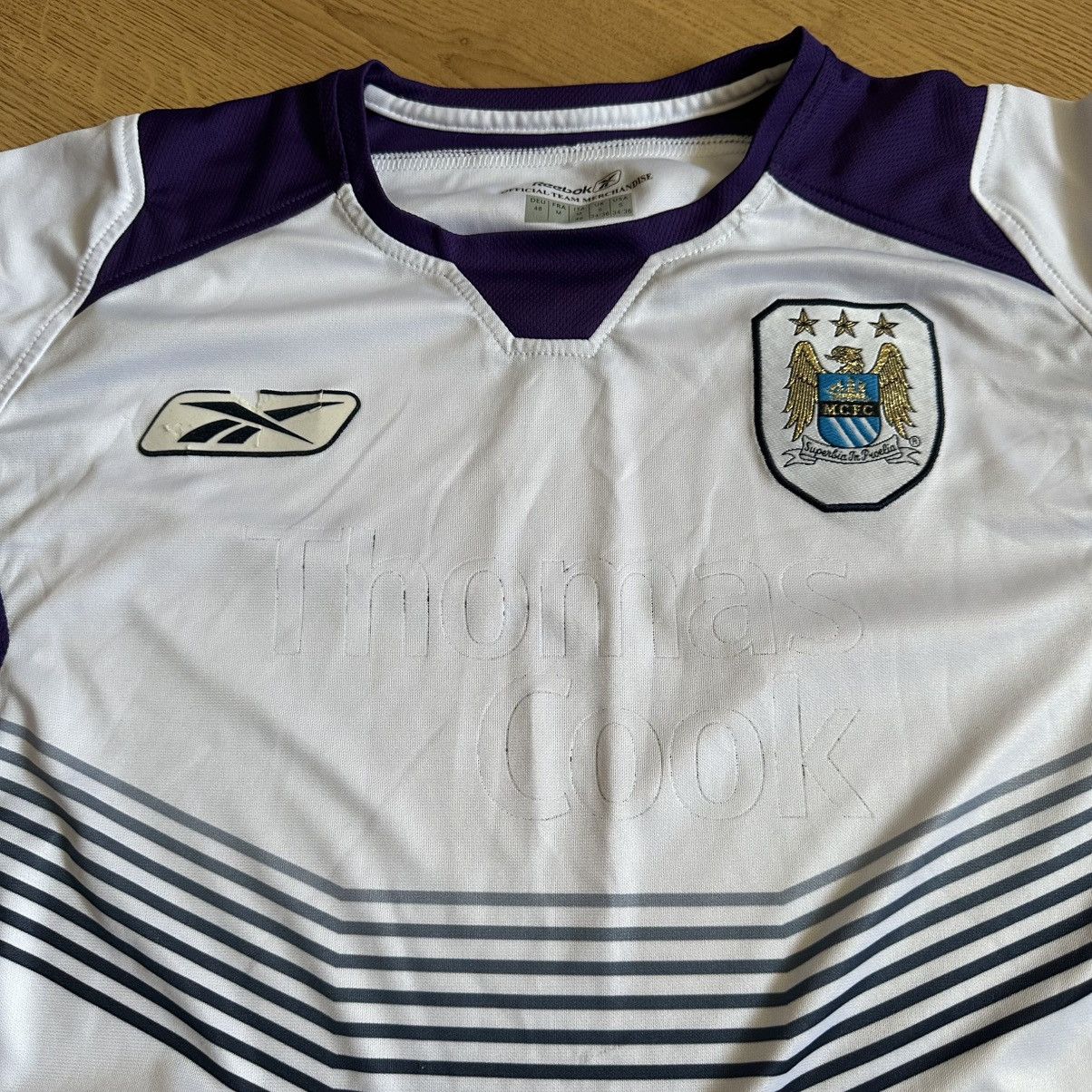 Reebok × Vintage Vintage Manchester City FC 2004 2005 Away Shirt Reebok Size US S / EU 44-46 / 1 - 2 Thumbnail