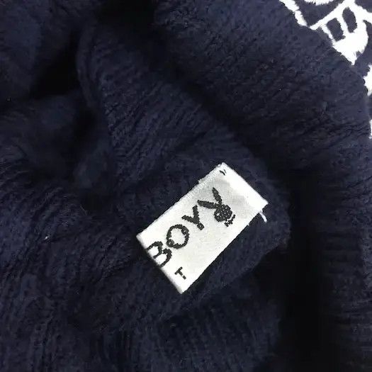Playboy × Vintage Playboy Big Logo Bobble Beanie Hat Size ONE SIZE - 5 Thumbnail
