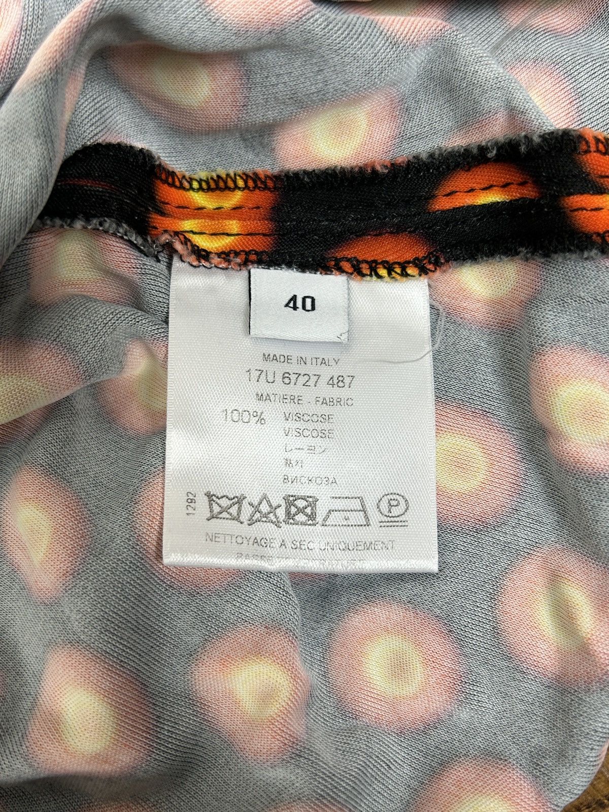 Givenchy Givenchy Solar Eclipse Print Jersey Button Up Shirt 40 Size S / US 4 / IT 40 - 11 Thumbnail