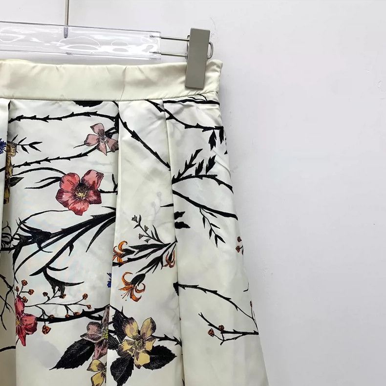 Dior Christian Dior Floral Print Midi Skirt-2505 Size 34" / US 12 / IT 48 - 3 Thumbnail