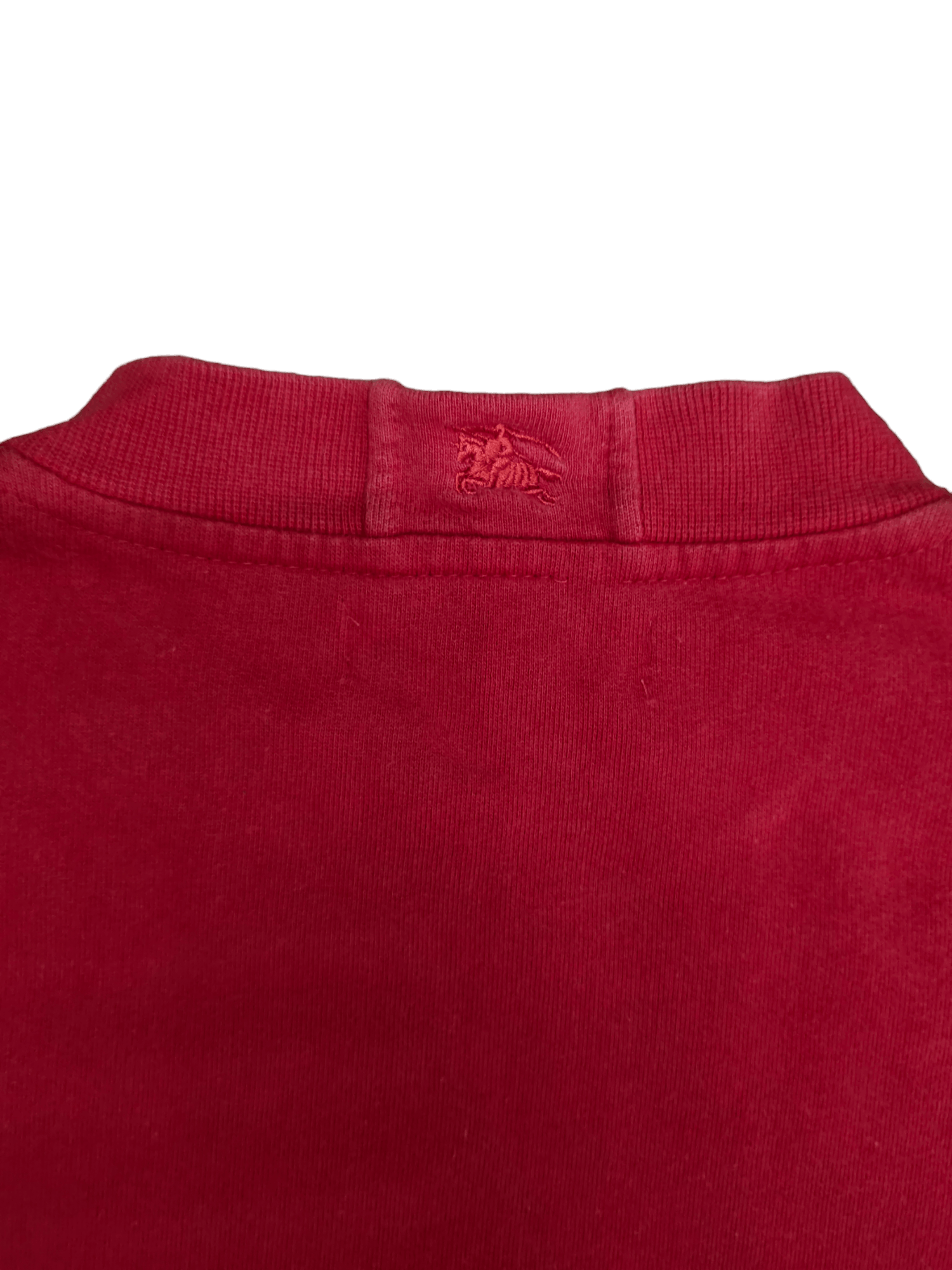 Burberry Vintage 90s Burberrys Red Embroidered Oversize Sweatshirt Size US M / EU 48-50 / 2 - 13 Thumbnail